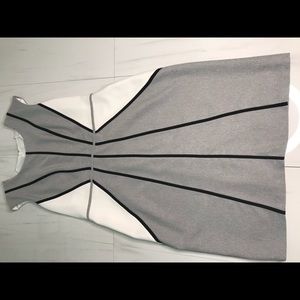 Black & white textured dress